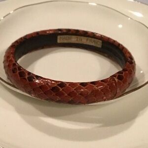 Chic Snakeskin Bangle Bracelet